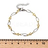 304 Stainless Steel Link Bracelets BJEW-A044-03B-GP-5