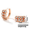 Geometric Shape Earrings with Micro Inlaid Diamonds LT0896-2-1
