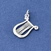 Brass Micro Pave Clear Cubic Zirconia Pendants KK-Z147-18S-2