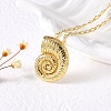 Brass Pendant Necklaces NJEW-S385-05A-G-1