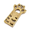 Alloy Open Back Bezel Pendants PALLOY-M184-01AB-RS-2