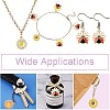 30Pcs 6 Styles Rack Plating Alloy Enamel Pendants ENAM-CJ0006-25-7