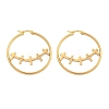 304 Stainless Steel Huggie Hoop Earrings EJEW-P282-01E-G-1