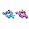 Ion Plating(IP) 201 Stainless Steel Pendants STAS-S119-135-2
