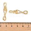 Brass Hook and S-Hook Clasps KK-H496-07G-3