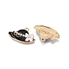 Rack Plating Alloy Enamel Pendants ENAM-N056-422-3