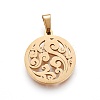 304 Stainless Steel Pendants STAS-P234-15G-2