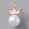 Resin Imitation Pearl Pendants FIND-TAC0002-041A-1
