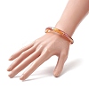 4Pcs 4 Color Acrylic Curved Tube Stretch Bracelets Set for Women BJEW-JB09305-02-3