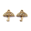 Brass Micro Pave Clear Cubic Zirconia Charms KK-A144-002C-NF-2
