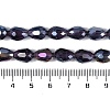Transparent Electroplate Glass Beads Strands EGLA-N013-T10mm-B06-4