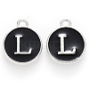 Platinum Plated Alloy Charms LS-ENAM-S118-02L-P-1