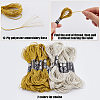 20 Skeins 2 Colors 12-Ply Metallic Polyester Embroidery Floss OCOR-GF0003-87A-6