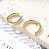 304 Stainless Steel Oval Hoop Earrings for Women EJEW-C096-66G-5