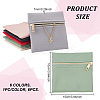 6Pcs 6 Colors Imitation Leather Jewelry Storage Zipper Bags ABAG-NB0002-15A-2