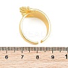 Irregular Brass Cuff Open Rings KK-CBA5A76-01G-5