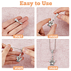 48Pcs 12 Style Brass Pendant Pinch Bails KK-FH0007-21-4
