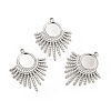 Non-Tarnish 304 Stainless Steel Pendant Cabochon Settings STAS-H172-13P-4