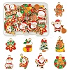 20Pcs 10 Styles Christmas Theme Alloy Enamel Pendants ENAM-FS0002-13-1