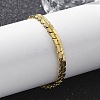 304 Stainless Steel Snake Link Chain Bracelets for Women BJEW-F488-22G-2
