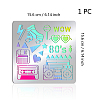 Stainless Steel Cutting Dies Stencils DIY-WH0279-128-4