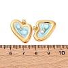 304 Stainless Steel Enamel Pendants STAS-U061-12G-3
