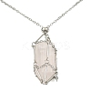 Tarnish Resistant 304 Stainless Steel Macrame Pouch Empty Stone Holder for Pendant Necklaces Making NJEW-TA00100-01-4