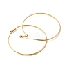 Rack Plating Brass Huggie Hoop Earrings EJEW-P226-18B-G-2