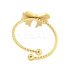 Ion Plating(IP) 304 Stainless Steel Open Cuff Rings for Women LS-RJEW-S409-01G-01-3