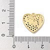 Rack Plating Brass Micro Pave Cubic Zirconia Pendants KK-L224-011G-02-3