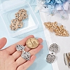 4Pcs 4 Styles Alloy Interlocking Clasps FIND-GF0007-16-3