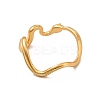 Rack Plating Brass Snake Finger Ring for Women RJEW-C048-02G-3