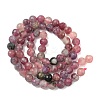 Natural Plum Blossom Tourmaline Beads Strands G-G927-22A-01-4