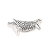 Tibetan Style Alloy Bird Pendants TIBEP-1425-AS-LF-3