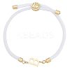 1pc Adjustable Nylon Cord Slider Bracelets for Women BJEW-LP0001-33B-G-1