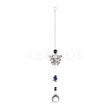 Alloy Butterfly Turkish Blue Evil Eye Pendant Decoration LS-HJEW-M002-14AS-2