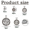 134Pcs 5 Styles Tibetan Style Alloy Pendants FIND-FH0016-63-2