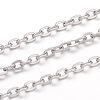 Tarnish Resistant 304 Stainless Steel Cable Chains CHS-K004-05P-0.6mm-1