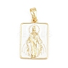 Brass Enamel Pendants KK-F938-40G-02-1