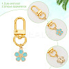 24Pcs 6 Colors Alloy Enamel Pendant Decorations HJEW-GO00007-3