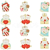 12Pcs 6 Styles Valentine's Day Alloy Enamel Pendants ENAM-FS0002-34-1
