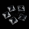 Transparent Glass Square Cabochons X-GGLA-S022-15mm-6