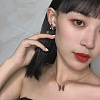 Butterfly Acrylic Rhinestone with Iron Pendant Necklaces & Stud Earrings Sets for Women WGFFCAF-03-3