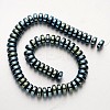 Electroplate Non-magnetic Synthetic Hematite Beads Strands G-F300-16-07-2