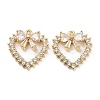 Brass Micro Cubic Zirconia Pendants KK-Q789-23G-1