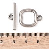 Non-Tarnish 304 Stainless Steel Toggle Clasps STAS-Q324-18P-3