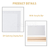 1 Set 10-Hole Vertical Transparent Acrylic Earring Display Stands ODIS-FH0001-16-4