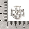 Rack Plating Brass Micro Pave Cubic Zirconia Pendants KK-F883-10P-01-3