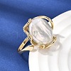 Brass Cuff Open Rings for Women RJEW-D344-02G-2
