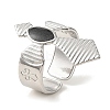 Cross 304 Stainless Steel Enamel Open Cuff Rings for Women RJEW-F166-27P-01-1